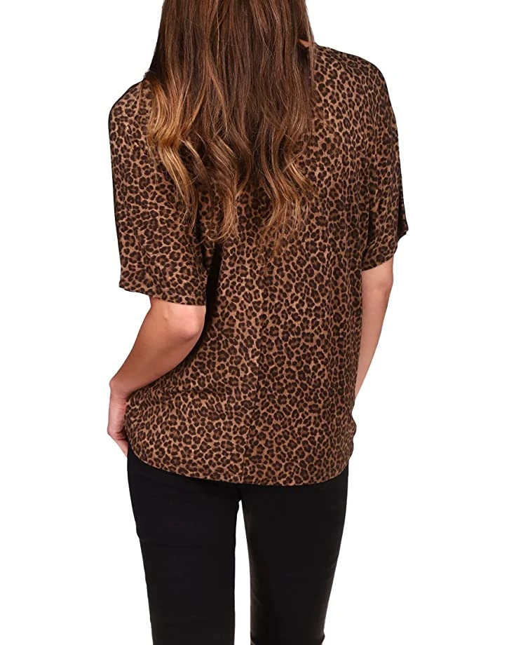 MICHAEL Michael Kors Cheetah Twist Hem Top | Shirts & Tops 3 MICHAEL Michael Kors Cheetah Twist Hem Top | Shirts & Tops - Image 3