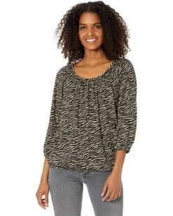 MICHAEL Michael Kors Tiger Peasant Top | Shirts & Tops