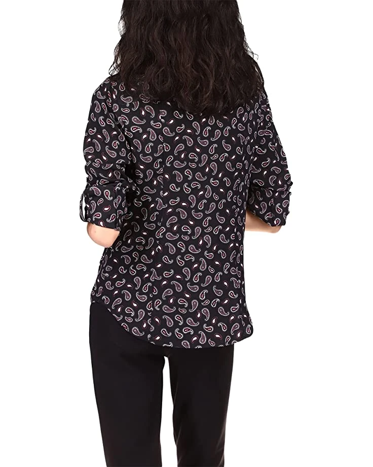 MICHAEL Michael Kors Paisley Lock Zip Top | Shirts & Tops 3 MICHAEL Michael Kors Paisley Lock Zip Top | Shirts & Tops - Image 3