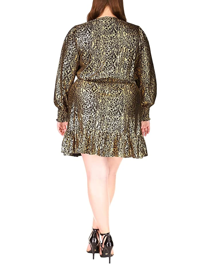 MICHAEL Michael Kors Plus Size Foil Snake Julia Dress | Dresses 3 MICHAEL Michael Kors Plus Size Foil Snake Julia Dress | Dresses - Image 3