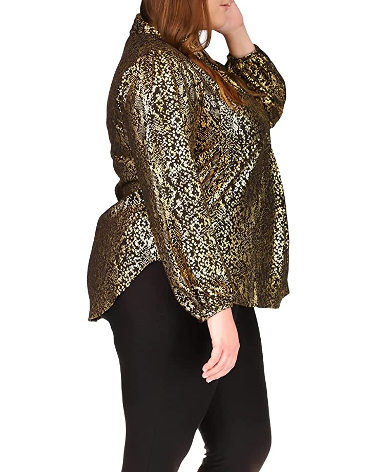MICHAEL Michael Kors Plus Size Inverted Pleated Top | Shirts & Tops 2 MICHAEL Michael Kors Plus Size Inverted Pleated Top | Shirts & Tops - Image 2