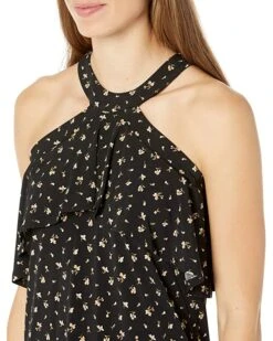 MICHAEL Michael Kors Floral Flounce Halter | Shirts & Tops -Outlet Michael Kors Store 81GFou7 7zL. AC SR736920