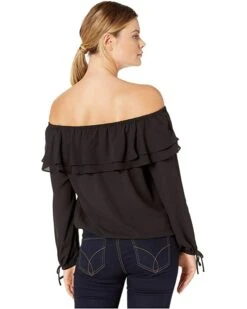 MICHAEL Michael Kors Ruffle Peasant Top | Shirts & Tops 7 MICHAEL Michael Kors Ruffle Peasant Top | Shirts & Tops -Outlet Michael Kors Store 81IGhlfoOXL. AC SR736920