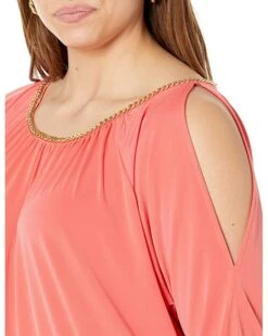 MICHAEL Michael Kors Plus Size Chain Neck Cold-Shoulder Top | Shirts & Tops 6 MICHAEL Michael Kors Plus Size Chain Neck Cold-Shoulder Top | Shirts & Tops -Outlet Michael Kors Store 81JWta8t7uL. AC SR736920