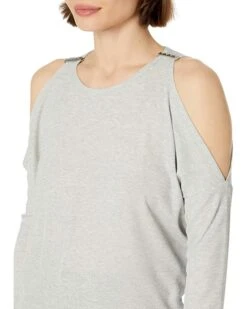 MICHAEL Michael Kors Petite Shine Stud Cold-Shoulder Top | Shirts & Tops -Outlet Michael Kors Store 81LaYGUfMqL. AC SR736920