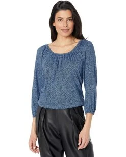 MICHAEL Michael Kors Vine Leaves Peasant Top | Shirts & Tops