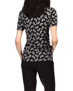 MICHAEL Michael Kors Paisley Short Sleeve Turtleneck Top | Shirts & Tops 5 MICHAEL Michael Kors Paisley Short Sleeve Turtleneck Top | Shirts & Tops -Outlet Michael Kors Store 81gJr 0aHlL. AC SR736920