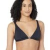 MICHAEL Michael Kors Essentials Solid Triangle Bikini Top | Swimwear