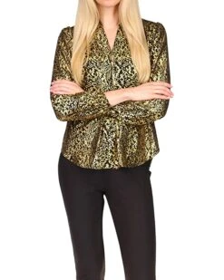 MICHAEL Michael Kors Petite Inverted Pleated Top | Shirts & Tops