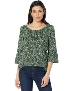 MICHAEL Michael Kors Vine Leaves Flare Sleeve Top | Shirts & Tops