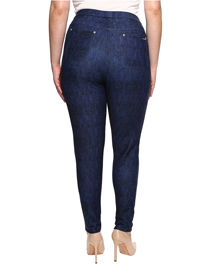 MICHAEL Michael Kors Plus Size Denim Pull-On Leggings in Blue Indigo | Jeans 3 MICHAEL Michael Kors Plus Size Denim Pull-On Leggings in Blue Indigo | Jeans - Image 3