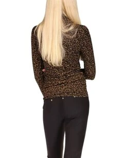 MICHAEL Michael Kors Cheetah Long Sleeve Turtleneck Top | Shirts & Tops -Outlet Michael Kors Store 81r96LrOOqL. AC SR736920