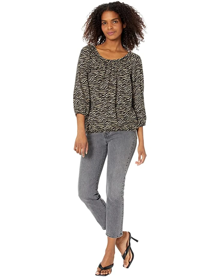 MICHAEL Michael Kors Tiger Peasant Top | Shirts & Tops 4 MICHAEL Michael Kors Tiger Peasant Top | Shirts & Tops - Image 4