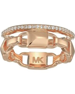 Michael Kors Precious Metal-Plated Sterling Silver Mercer Link Pavé Halo Ring | Rings 8 Michael Kors Precious Metal-Plated Sterling Silver Mercer Link Pavé Halo Ring | Rings -Outlet Michael Kors Store 81t6A6BIfL. AC SR736920