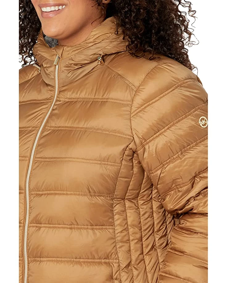 MICHAEL Michael Kors Plus Size Long Zip Front Down Packable M865169B63 | Coats & Outerwear 3 MICHAEL Michael Kors Plus Size Long Zip Front Down Packable M865169B63 | Coats & Outerwear - Image 3