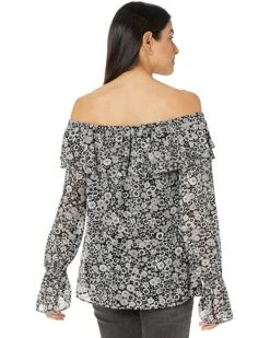 MICHAEL Michael Kors Mega Zinnia Off Shoulder Top | Shirts & Tops 7 MICHAEL Michael Kors Mega Zinnia Off Shoulder Top | Shirts & Tops -Outlet Michael Kors Store 914pSFMXHVL. AC SR736920