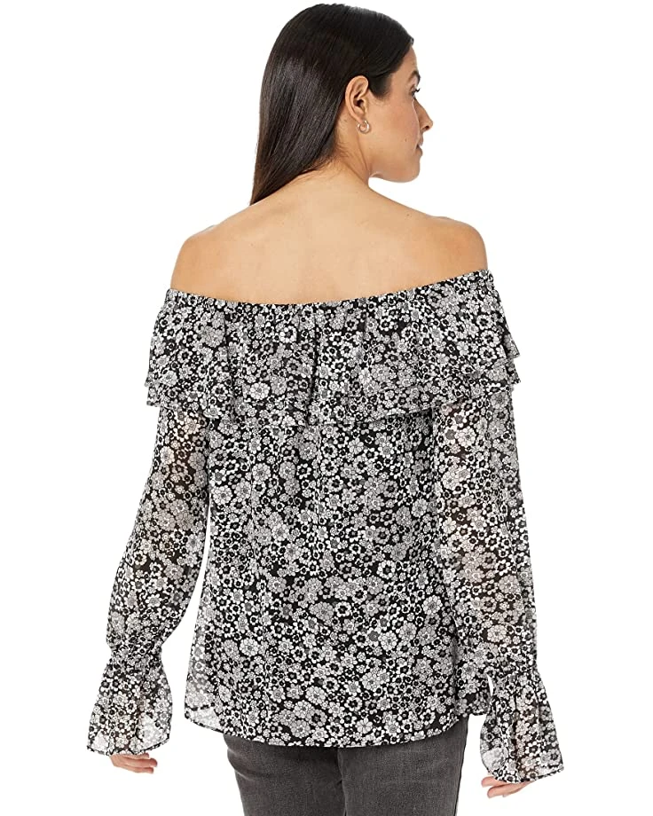 MICHAEL Michael Kors Mega Zinnia Off Shoulder Top | Shirts & Tops 3 MICHAEL Michael Kors Mega Zinnia Off Shoulder Top | Shirts & Tops - Image 3