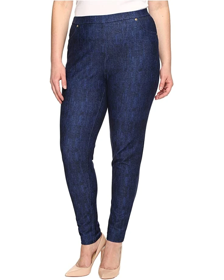 MICHAEL Michael Kors Plus Size Denim Pull-On Leggings in Blue Indigo | Jeans 1 MICHAEL Michael Kors Plus Size Denim Pull-On Leggings in Blue Indigo | Jeans