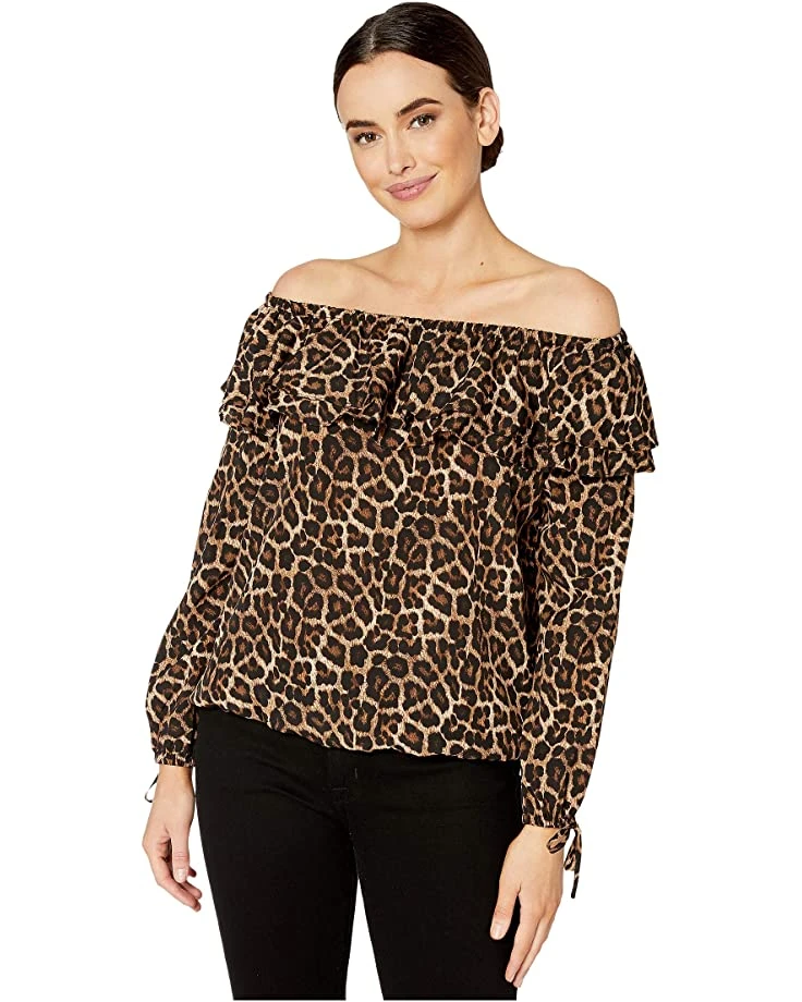 MICHAEL Michael Kors Ruffle Peasant Top | Shirts & Tops 1 MICHAEL Michael Kors Ruffle Peasant Top | Shirts & Tops