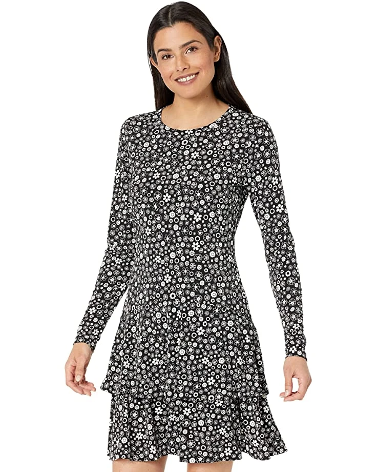 MICHAEL Michael Kors Stencil 60s Matte Jersey Flounce Dress | Dresses 1 MICHAEL Michael Kors Stencil 60s Matte Jersey Flounce Dress | Dresses