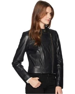 MICHAEL Michael Kors Leather Moto Jacket | Coats & Outerwear 7 MICHAEL Michael Kors Leather Moto Jacket | Coats & Outerwear -Outlet Michael Kors Store 91lluxQ8LL. AC SR736920