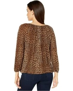 MICHAEL Michael Kors Core Per Leopard Peasant Top | Shirts & Tops 6 MICHAEL Michael Kors Core Per Leopard Peasant Top | Shirts & Tops -Outlet Michael Kors Store 91oal WlSDL. AC SR736920
