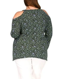 MICHAEL Michael Kors Plus Size Floral Cold-Shoulder Top | Shirts & Tops 5 MICHAEL Michael Kors Plus Size Floral Cold-Shoulder Top | Shirts & Tops -Outlet Michael Kors Store 91ocaRYMWML. AC SR736920
